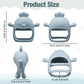 3 Pack Baby Teether Teething Toys for Babies 0-6 Months Baby Teething Toy Silicone Anti Dropping Infant Hand Teether Pacifiers W