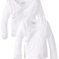 Gerber Baby 2-Pack Long-Sleeve Side-Snap Mitten-Cuff Shirt, White, Newborn