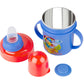 Nabhya Hippo Stainless Steel Baby Spout Sipper Cup for Kids Age 3 Months to 18 Months 250 ML (Blue)