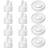 [12-Count] Papablic Pump Parts Compatible With Spectra S1, S2 And 9 Plus, Incl 8-Count Duckbill Valves For Spectra And Medela Pu