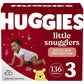 Huggies Size 3 Diapers, Little Snugglers Baby Diapers, Size 3 (16-28 lbs), 136 Count