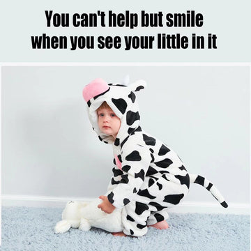 Baby Cow Costumes Unisex Toddler Outfit Halloween Dress Up Romper 18-24 Months