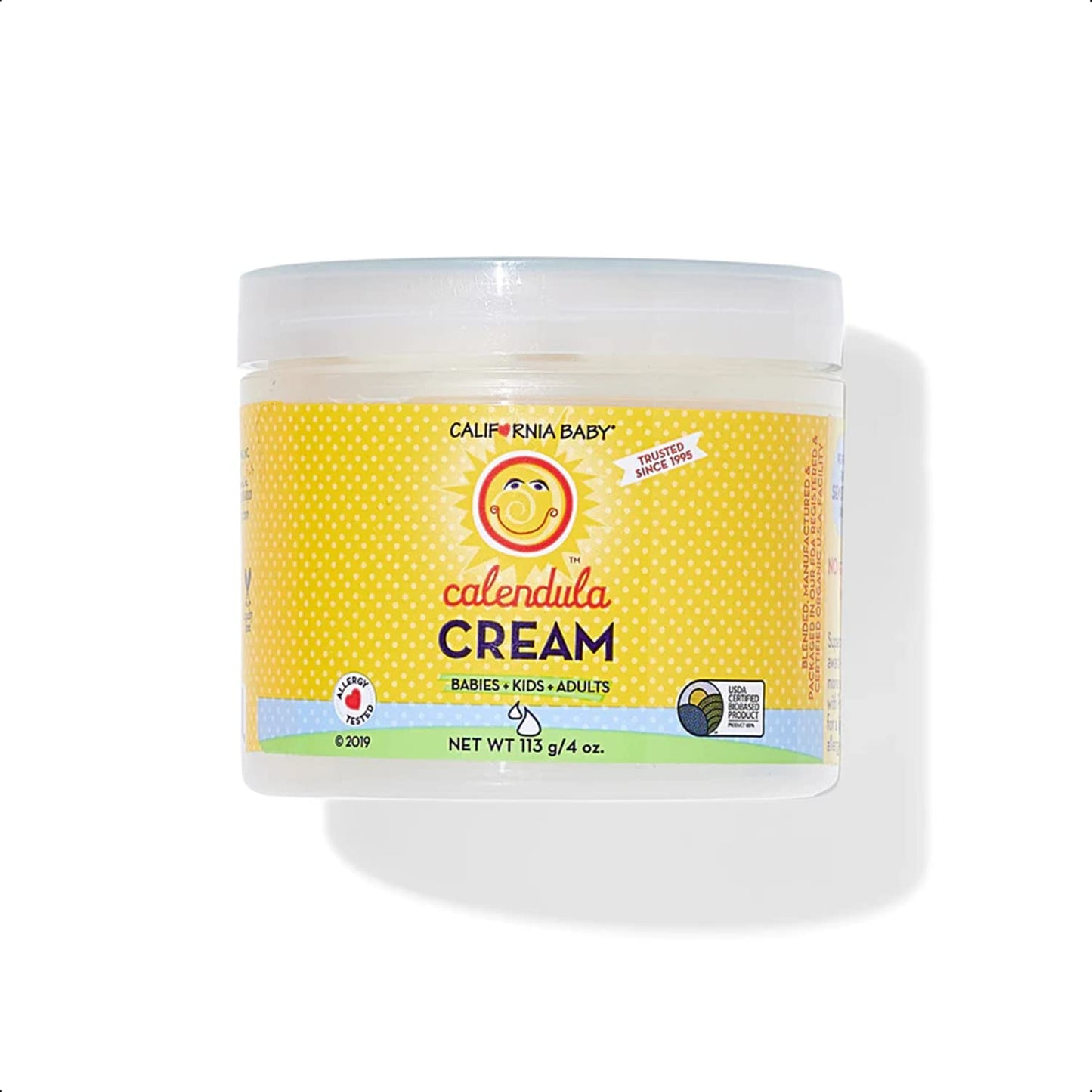 California Baby Calendula Cream | Soothing Baby Cream | Allergy Friendly | Plant-based | Soothes and Moisturizes Irritated, Dry