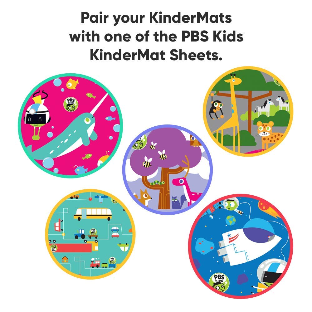 Case Pack Of 12 Kindermat, 1' Thick, 45' X 19' X 1', Red/Blue, 100% Made In Usa