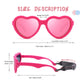 Coasion Baby'S First Sunglasses With Strap, Unbreakable Polarized Newborn Infant Heart Sunglasses For Ages 0-24 Months (Hot Pink