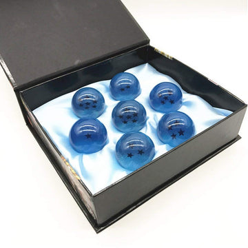 Boxtree Children Toy New Gift Box Set of 7pcs Dragon Ball Z 43mm/1.7 Stars Crystal Ball (Blue)