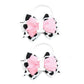Birthday Hair Bow for Baby Girls - 2Pc Pink Sprinkle Hair Clips for 2nd Birthday Glitter Ice Cream Baby Bow Party Decorations fo