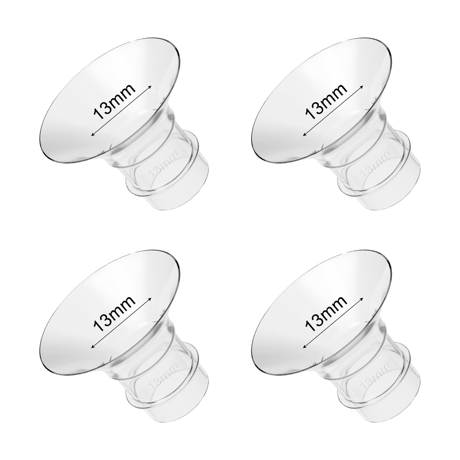 Gotocut Flange Inserts 13Mm 4Pcs Compatible With Elvie Medela Willow Go Bellababy Spectra 24Mm Flange/Shields Wearable Breast Pu