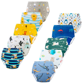Potty Training Underwear for Girls, Toddler Training Underwear Boys (10 Packs, 4-6T, Multicolor)