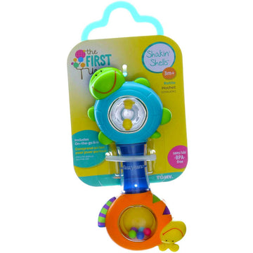 First Years Lc23098 Assorted Colors Shakin Shell Rattle