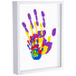 Suzile DIY Handprint Kit for New Parents - Mother's Day Father's Day Gifts,Baby Handprint Frame with 5 Acrylic Boards & 6 Colors