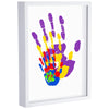 Suzile DIY Handprint Kit for New Parents - Mother's Day Father's Day Gifts,Baby Handprint Frame with 5 Acrylic Boards & 6 Colors