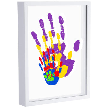 Suzile DIY Handprint Kit for New Parents - Mother's Day Father's Day Gifts,Baby Handprint Frame with 5 Acrylic Boards & 6 Colors