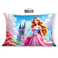 Brizberry Kids Pillow Cushion With Super Soft Fabric | Animal & Cartoon Prints | 12X18 Inches (Design 12)