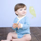 Baby Soy Long Sleeve Kimono Bodysuit Onesie (12-18 Months, Ocean)