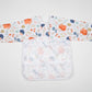 Sigzagor Baby Bib Long Sleeved Shirt With Pocket 1 to 3 years old Toddler (Squirrel Hedgehog)