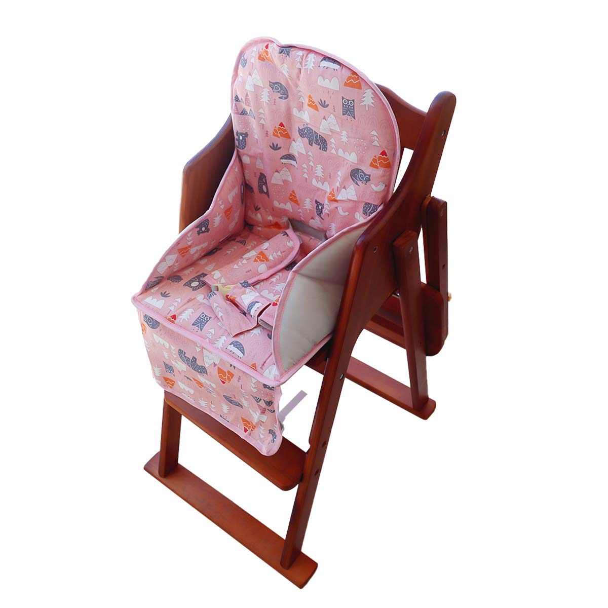 High Chair Pad, High Chair Cushion, Seat Cushion Breathable Pad, Cute Pattern,Comfortable Seat Belt Design, Soft And Comfortable