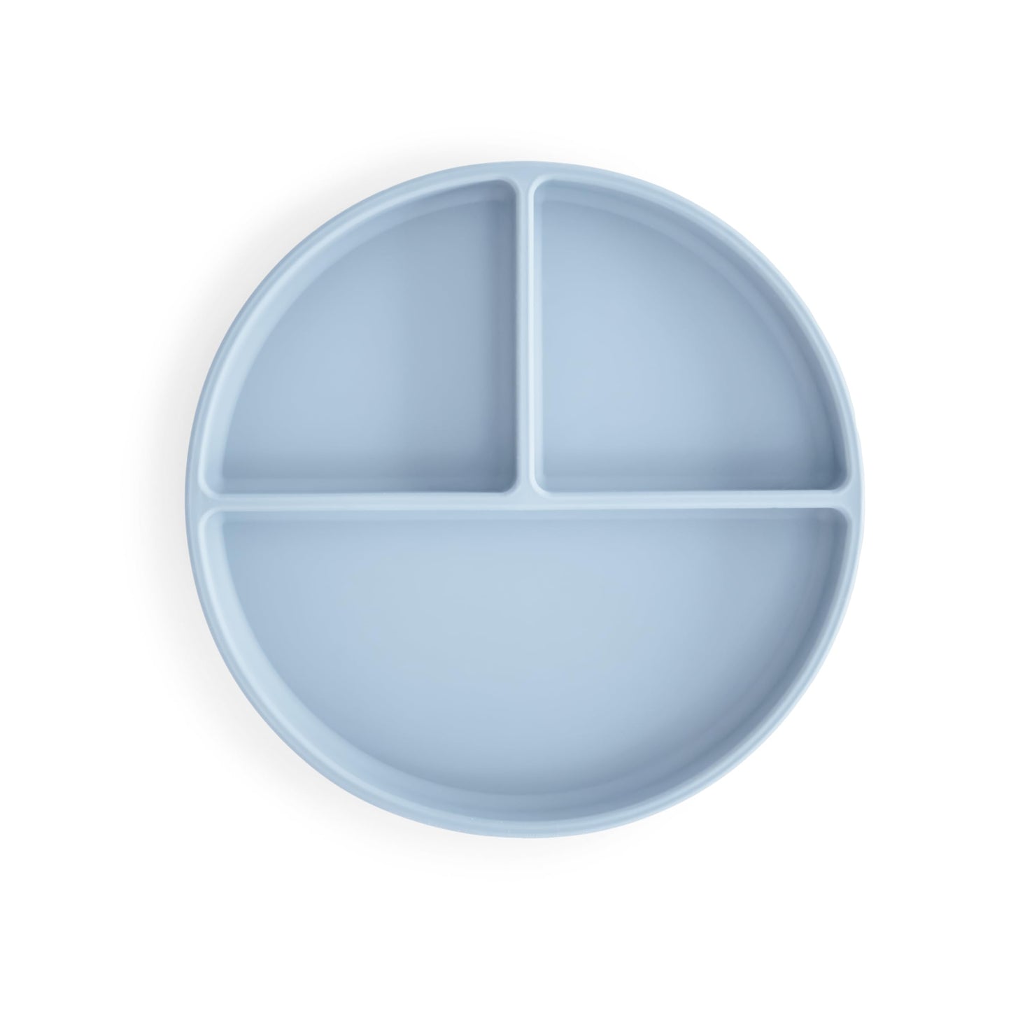 mushie Silicone Suction Plate | BPA-Free Non-Slip Design (Powder Blue)
