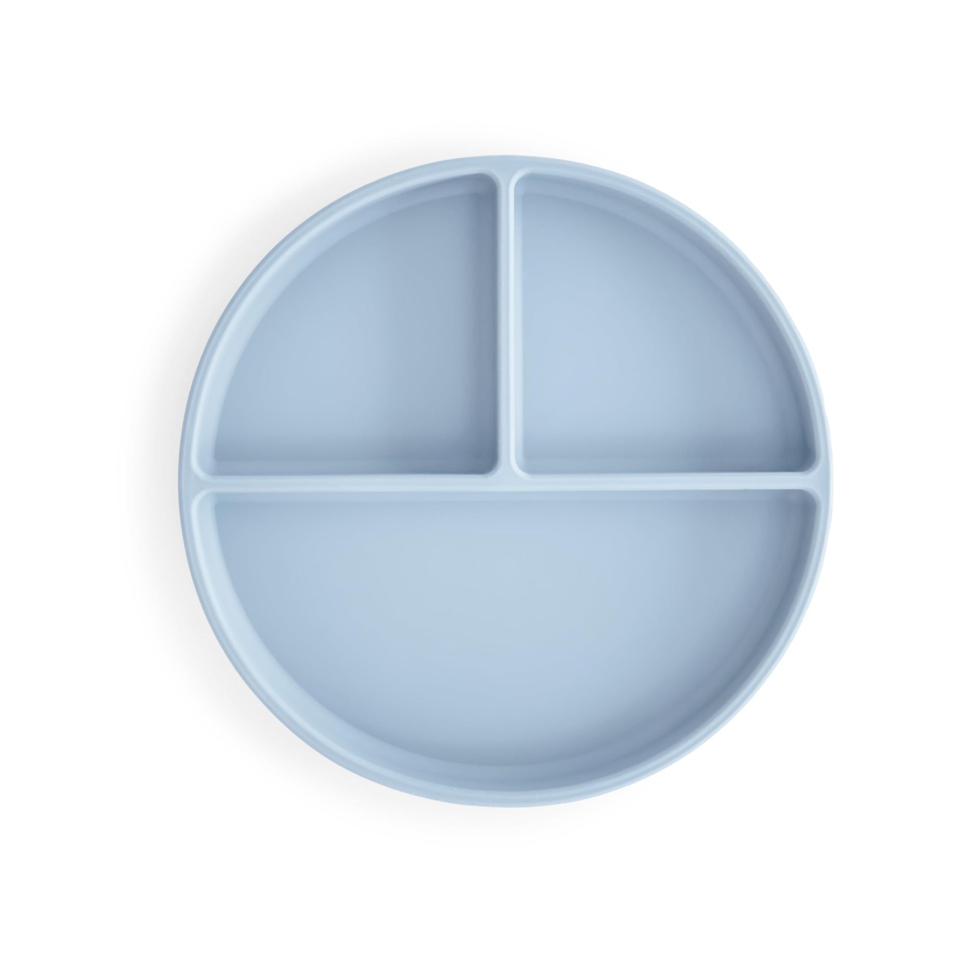 mushie Silicone Suction Plate | BPA-Free Non-Slip Design (Powder Blue)