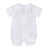 Petit Ami Baby Boys' Pique Christening Knicker, White (24 Months, White)