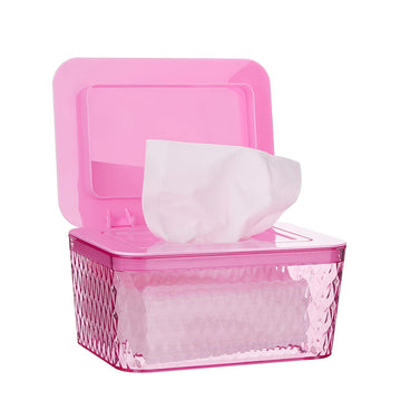 Whiidoom Wipes Dispenser, Baby Wipe Holder Refillable Wipe Container Case, Visible And One-Hand Operation, Keep Wipes Fresh And