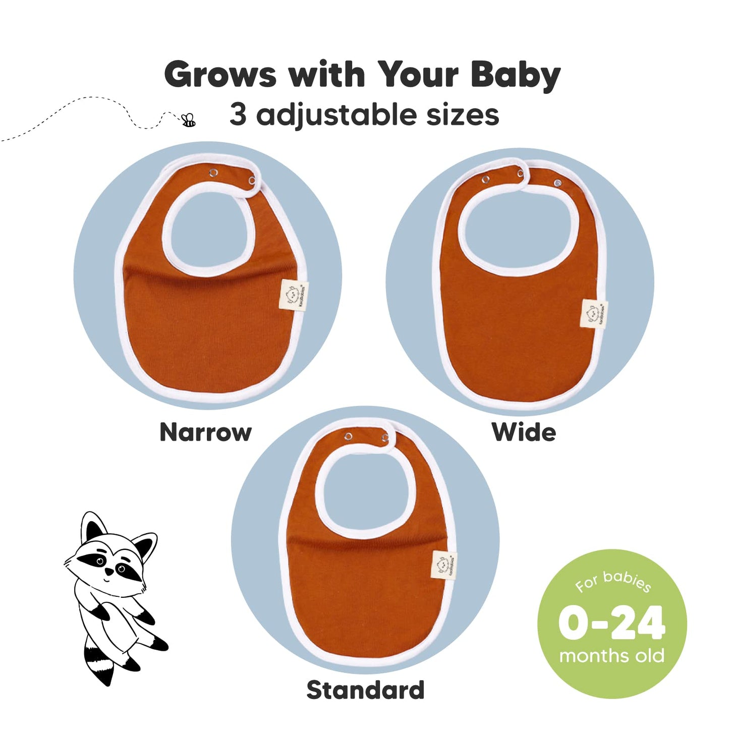 8-Pack Organic Baby Bibs For Boys, Girls - Soft Cotton Drooling And Teething Bibs For Baby Girl & Boy, Extra Absorbent, Easy To