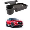 Oshotto (FT04) Foldable Car Auto Headrest Rear Back Seat Table Drink Food Cup Tray Holder Compatible with Nissan Magnite  Blac