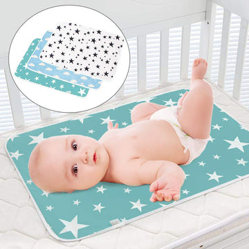 3 Pack Diaper Changing Pad, Maveek Portable Toddler Diaper Changing Pad Waterproof Baby Change Mats Premium Change Pad Liner Bed