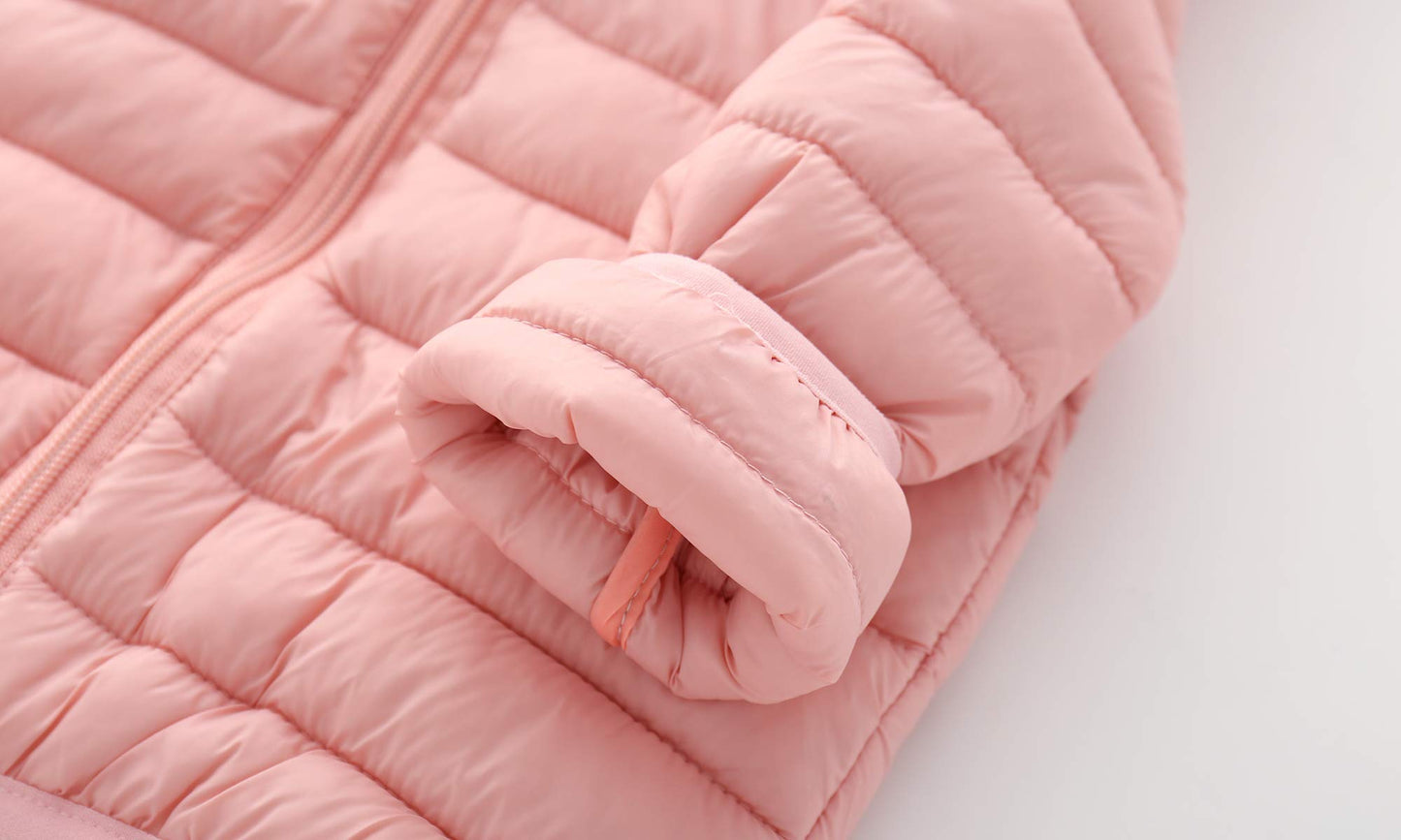 CECORC Winter Coats for Kids with Hoods Light Puffer Jacket for Girls | Baby, Infants, Toddlers, 3T,Pink