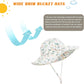 Baby Girl Sun Hat Summer Beach Hats With Upf 50+ Toddler Infant With Wide Brim Strap Outdoor Bucket Hat Greden6-12 Months