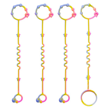 Rtmok Toy Straps For Baby,Silicone Setpacifier Clip,Applies To Car Seat Toy,Teether Toy,High Chair,Stroller Accessories,Baby Toy