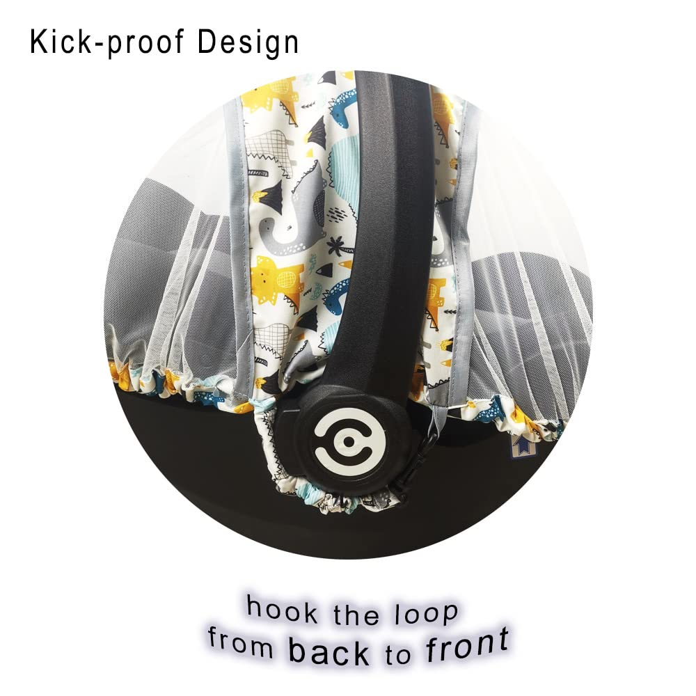 Mosquito Net For Baby Carseat -Car Seat Net For Newborn Carrier -Breathable Mesh Net For Infant Car Seats, Stroller And Bassinet