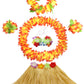 Fighting To Achieve 30Cm Hawaiian Grass Skirt Performance Costume Set For Girls