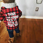 Toddler Long Sleeve Shirt Baby Boy Girl Plaid Top For Toddler Spring Winter Coat For Kid (Red Plaid, 4-5 T)