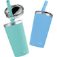 Cupkin Reusable Cups With Lids, The Original Stackable 12 Oz Stainless Steel Tumbler With Lid, Set Of 2 Powder Coated Insulated