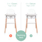 Children Of Design Classic Non-Reclinable 6 In 1 Wooden High Chair - Clear