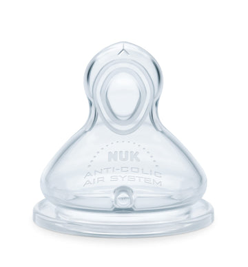 NUK Smooth Flow Anti Colic Baby Bottle, 5 oz, 4 Pack, Pink Bunnies,4 Count (Pack of 1)