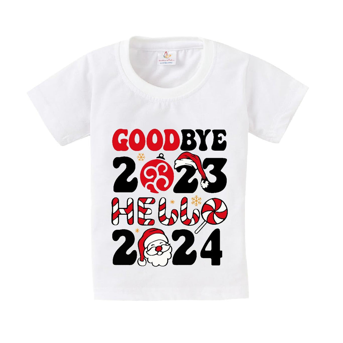 Baby Wish My First New Year TShirt For Kids Clothes Unisex New Year Topwear Newborn Outfit My 1St New Year Printed Tshirt Half 