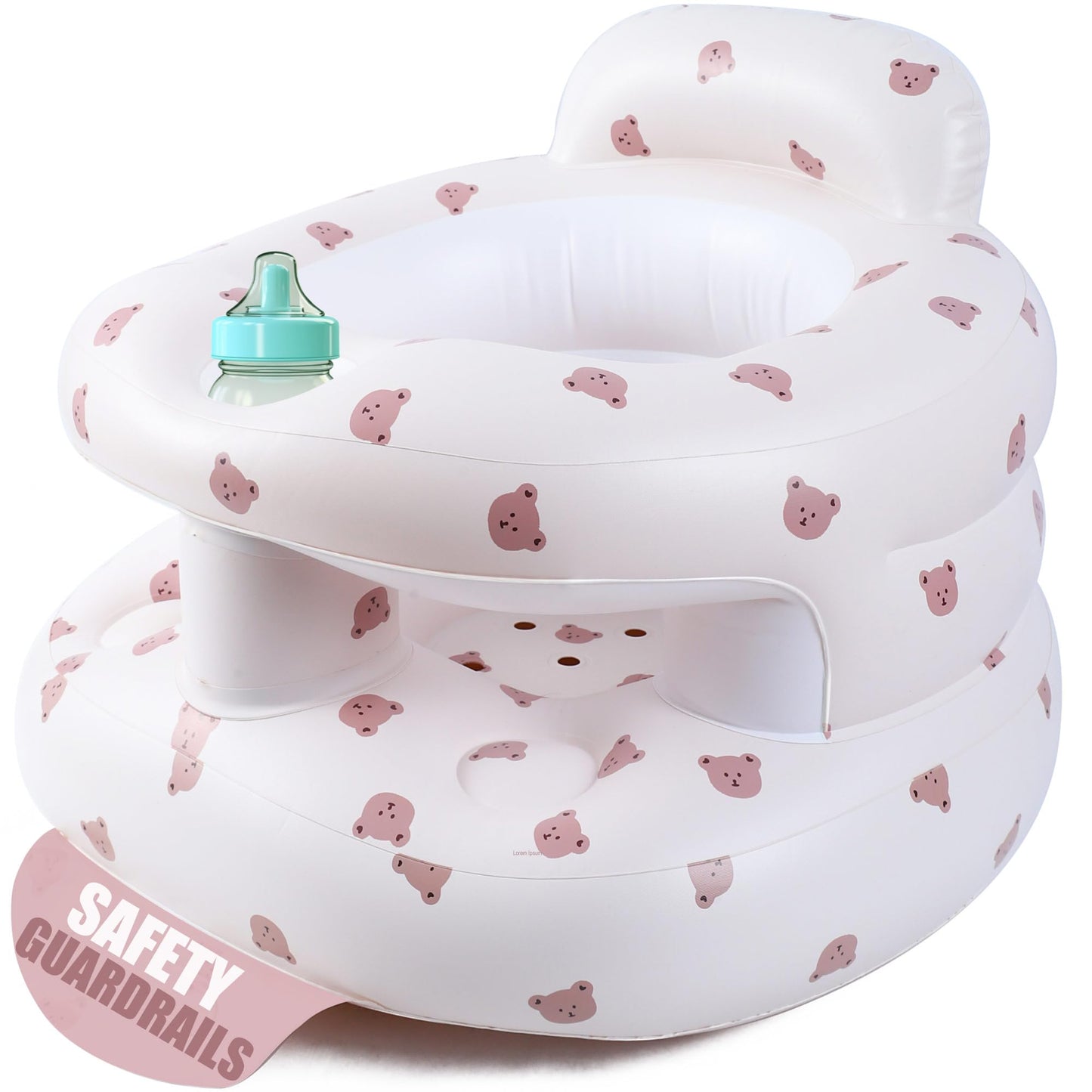Upgraded Inflatable Baby Seat For Babies 3-36 Months, Inflatable Baby Chair Sit Me Up Floor Seat For Baby, Back Support Baby Sea