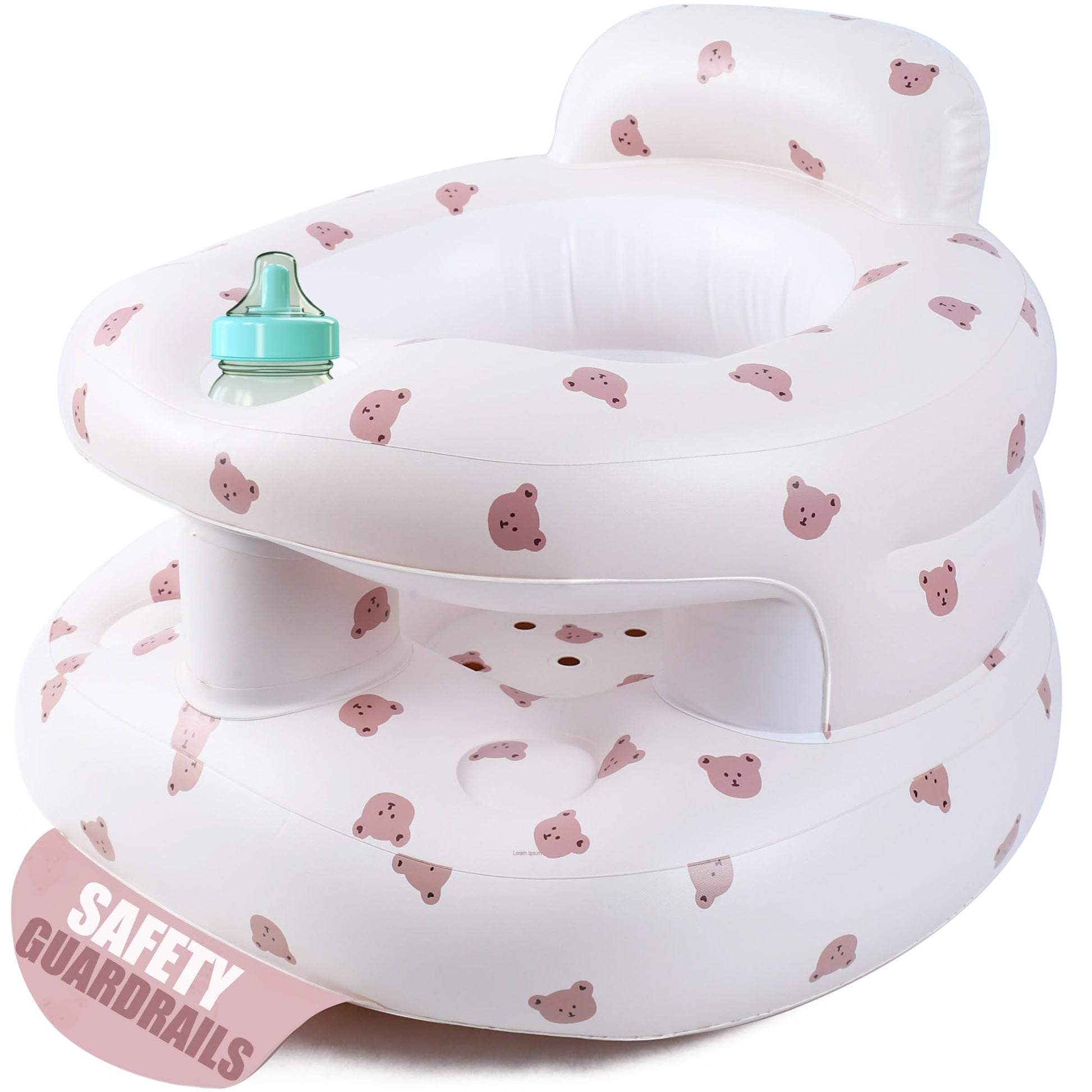 Upgraded Inflatable Baby Seat For Babies 3-36 Months, Inflatable Baby Chair Sit Me Up Floor Seat For Baby, Back Support Baby Sea
