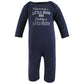 Hudson Baby Girls Unisex Cotton Coveralls, Newest Family Member, 18-24 Months, Newest Family Member, 18-24 Months Us