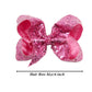 15Pcs Bling 6 Inch Hair Bows Large Big Sparkly Glitter Sequin Bows Alligator Hair Clips For Baby Girls Toddlers Kids Children Te