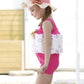 Baby Kids Floatation Suit Float One-Piece Swimwear Buoyancy For Girls Fuchsia 2-3Years
