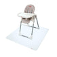 Nuby High Chair Square Floor Mat - Waterproof And Clear Floor Mat - Protects Floor From Spills And Messes - 49.5' X 49.5'