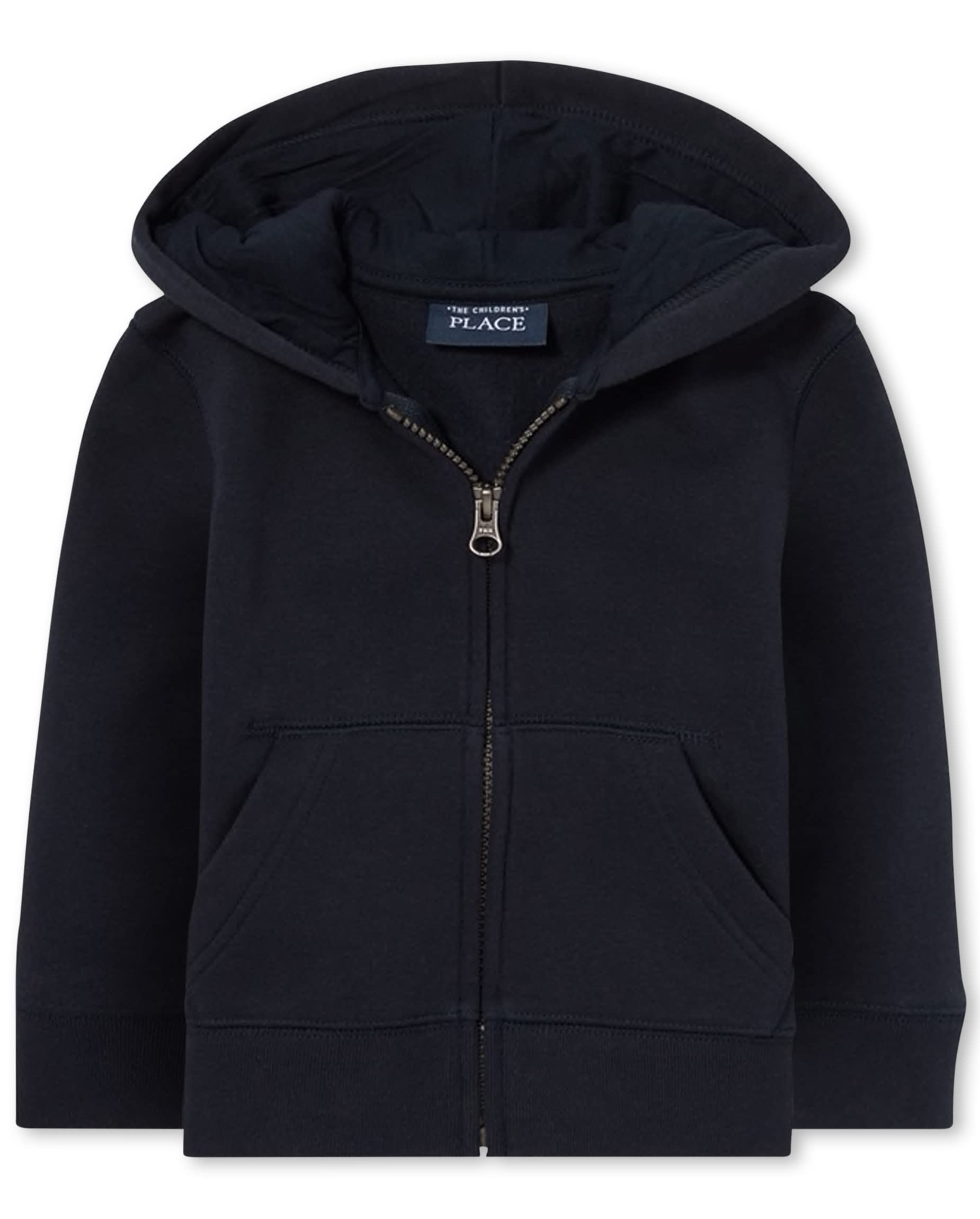 The Children'S Place Baby Boys And Toddler Zip Up Hoodie School Uniform Polo Shirt, New Navy, 12-18 Months Us