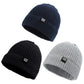 Simple Knitted Baby Beanie Hip-Hop Boys Winter Hat Toddler Kids Bonnet For Girls 0-5Y (Blacklight Graynavy, M)