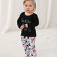 Baby Girls 3Pcs Outfit Set Letters Daddy Is My Hero T-Shirt Tops Geometric Pants With Headband (3-6 Months)