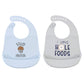 Hudson Baby Unisex Baby Silicone Bibs, Stud Muffin 2-Pack, One Size