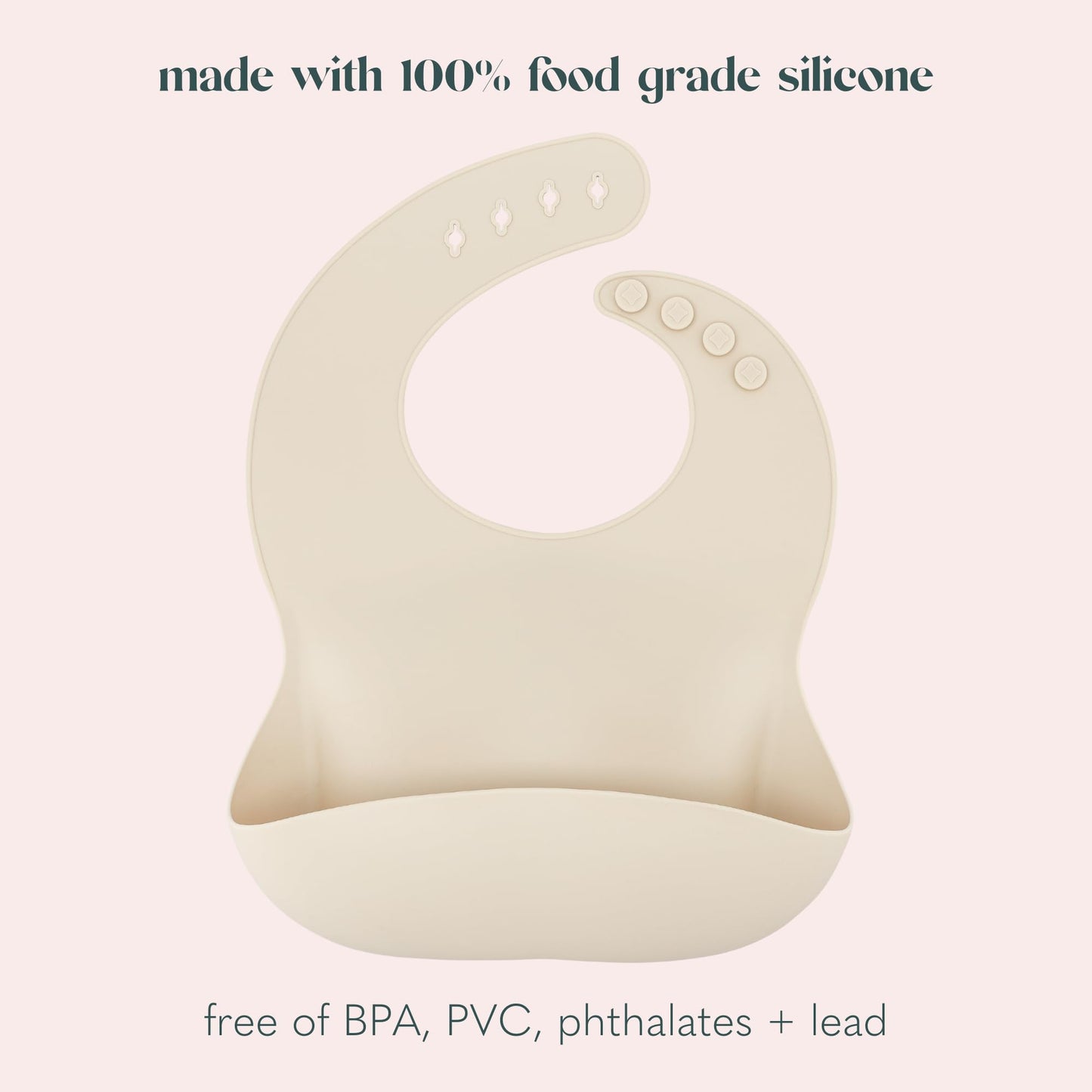 Ava + Oliver Waterproof Silicone Bib Set With Adjustable Neck Closure - Durable Silicone Bibs For Babies - Set Of 2 (Surfboards)