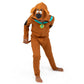 Scooby-Doo Infant Baby Boys Zip Up Cosplay Coverall Tail Brown 12-18 Months